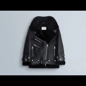 The Arrivals Moya III Shearling Leather Jacket XL
